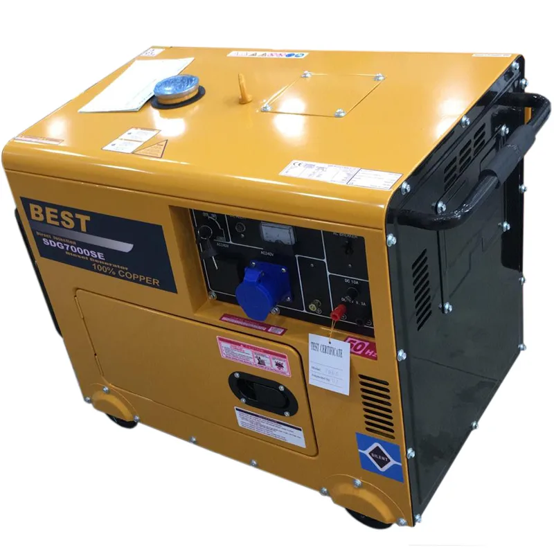 "Best" DIESEL GENERATOR - 240V/50HZ - SDG7000SE (30AH Battery, 5.0kw Rated Power)