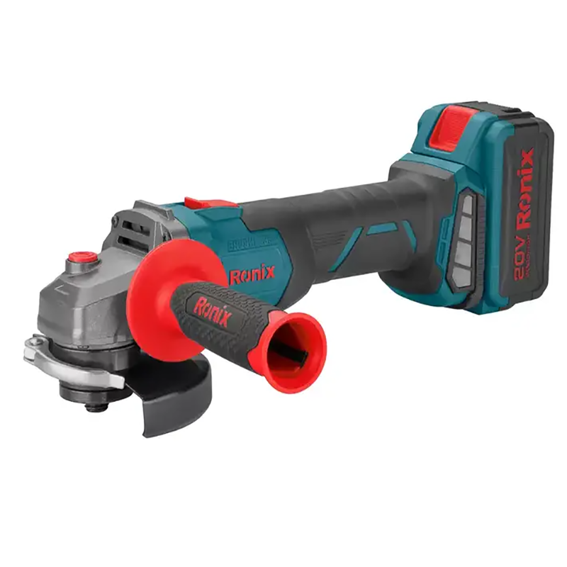 Ronix 8901k Brushless Angle Grinder 115mm 2x20vx4ah 8500rpm 20V